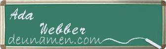 Ada Webber Visitenkarte